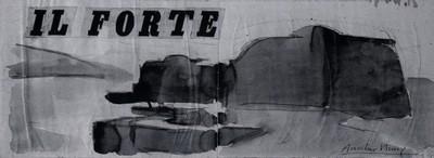 Collage, tecnica mista su carta (2 pezzi) incollata su cartoncino, 135x366 mm.
Montrasio Arte, Monza e Milano