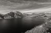 Panoramica del lago di Garda e basso Sarca
